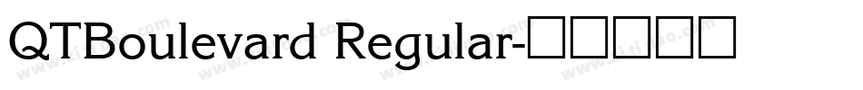 QTBoulevard Regular字体转换